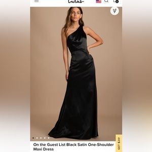Lulus Black Tie Dress